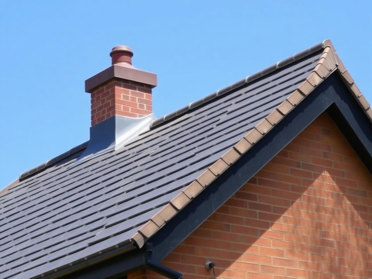 Slate roof tiling on UK pitched roof
